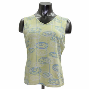 PROSPIRIT Yellow Printed Sleeveless Muscle Tank L